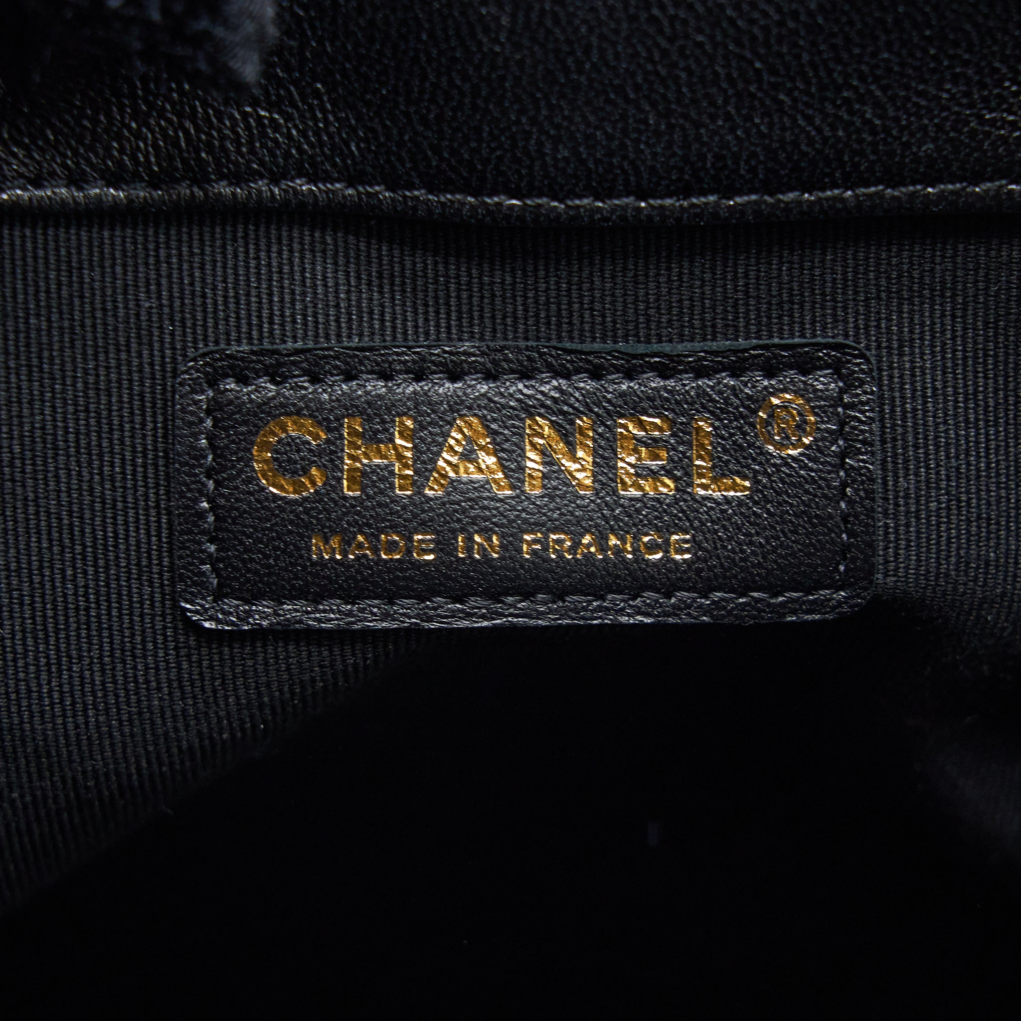 CHANEL DRAWSTRING BUCKET BAG LAMBSKIN BLACK GHW (MICROCHIP)