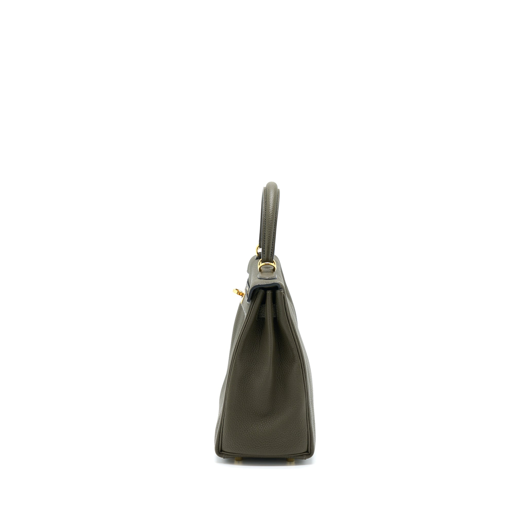 HERMES KELLY 25 TOGO C6 VERT DE GRIS GHW