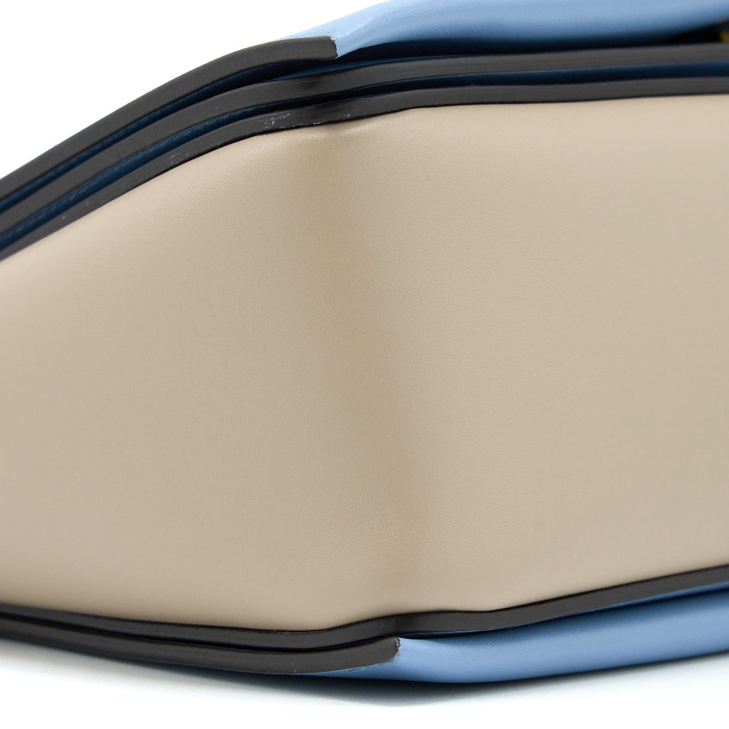 CELINE MEDIUM FRAME BAG MULTICOLOUR BLUE/LIGHT TAUPE GHW