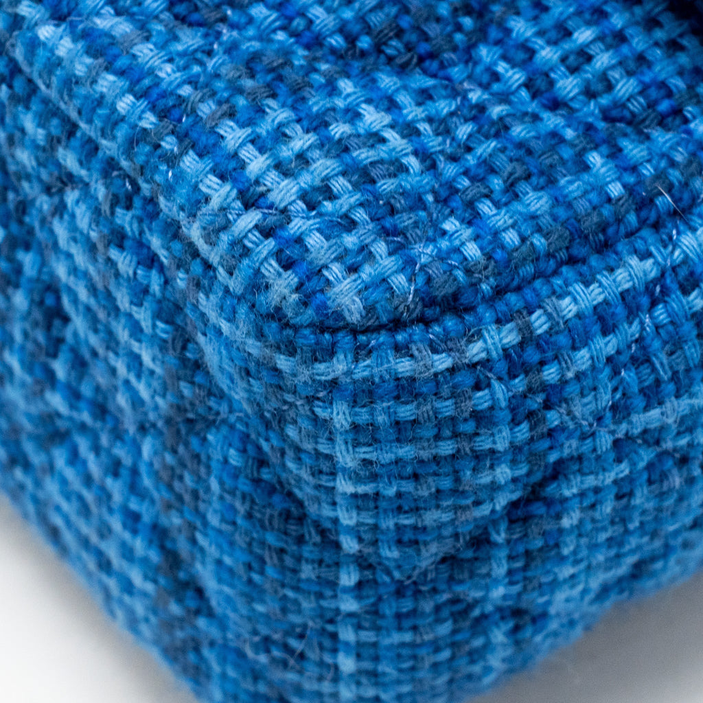 CHANEL MINI RECTANGULAR TWEED BLUE SHW