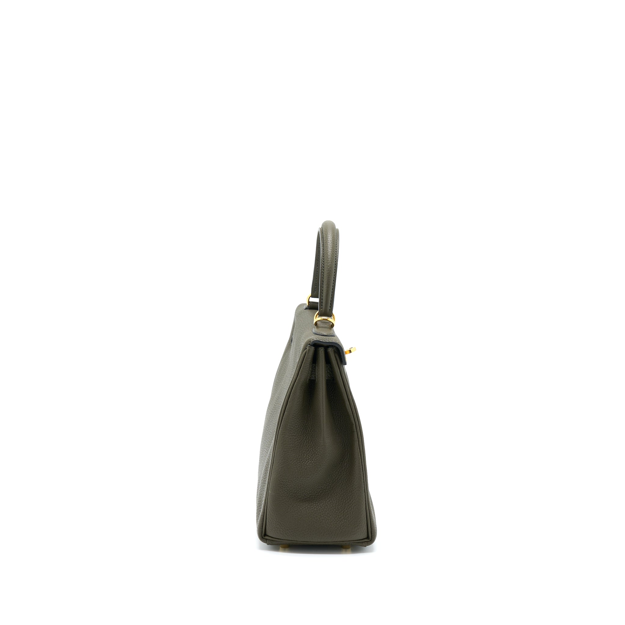 HERMES KELLY 25 TOGO C6 VERT DE GRIS GHW