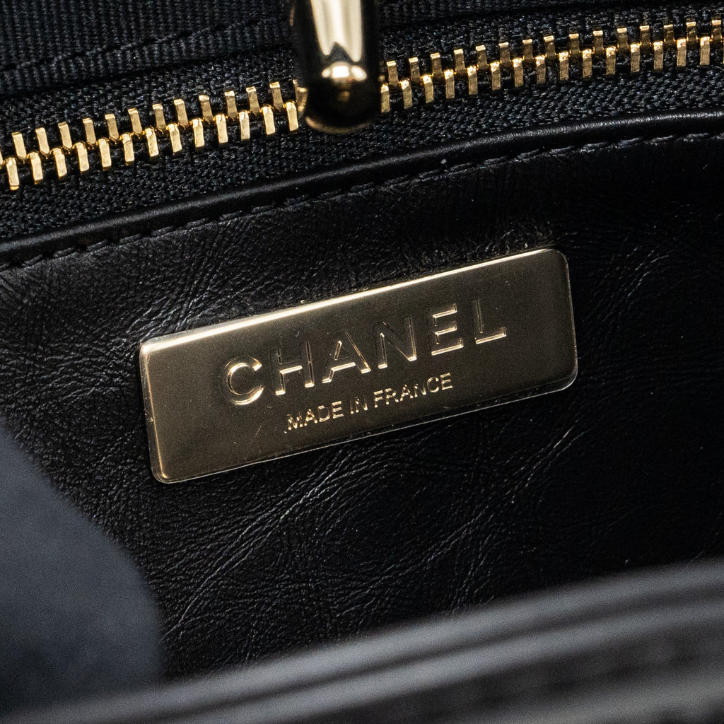 CHANEL 23A MINI 31 BAG CALFSKIN BLACK LGHW(MICROCHIP)