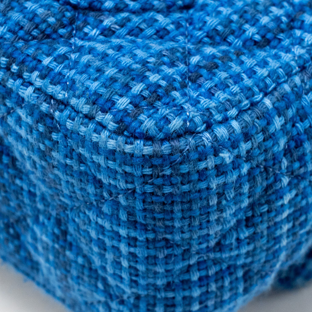 CHANEL MINI RECTANGULAR TWEED BLUE SHW