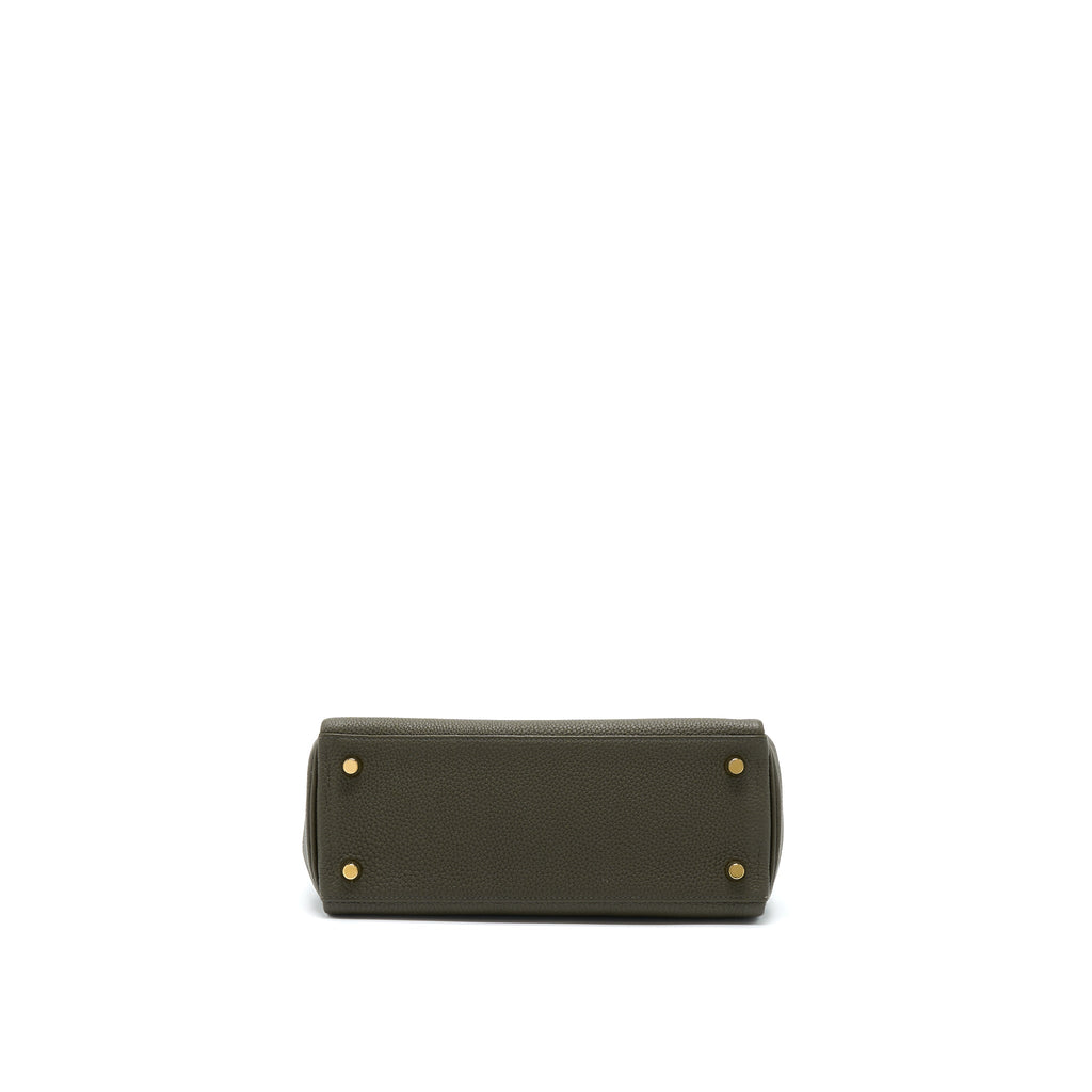 HERMES KELLY 25 TOGO C6 VERT DE GRIS GHW