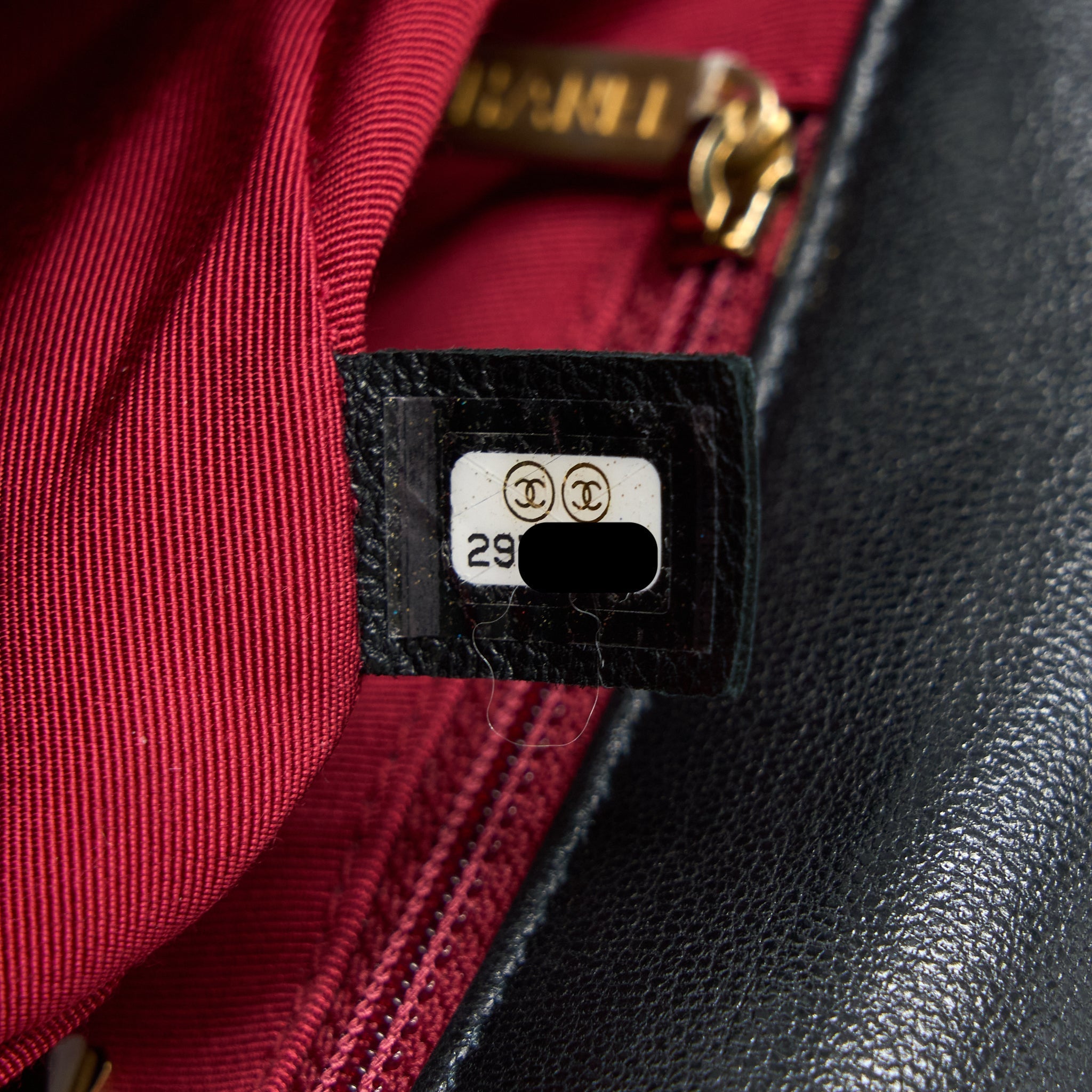 CHANEL SMALL 19 BAG GOATSKIN BLACK MULTICOLOURED HARDWARE