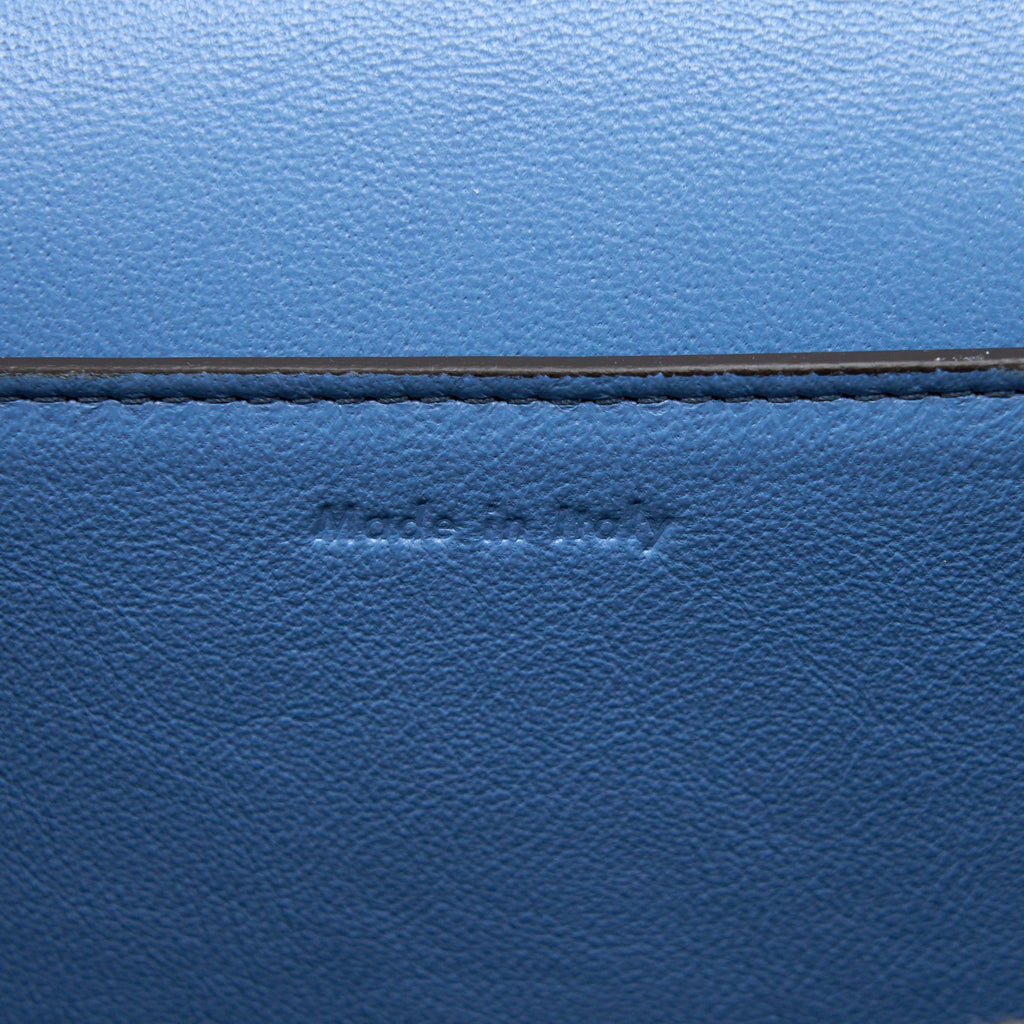 CELINE MEDIUM FRAME BAG MULTICOLOUR BLUE/LIGHT TAUPE GHW