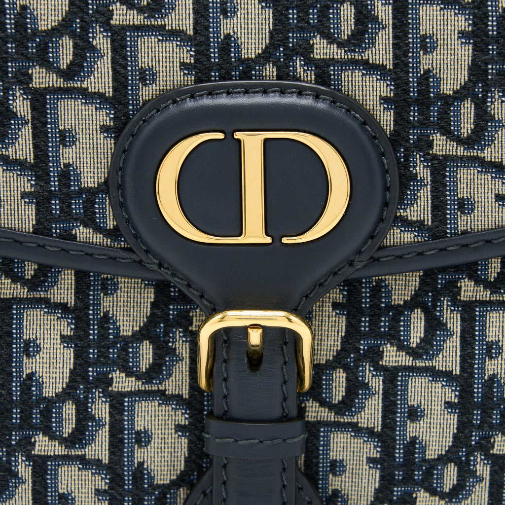 DIOR MEDIUM BOBBY BAG BLUE DIOR OBLIQUE JACQUARD GHW