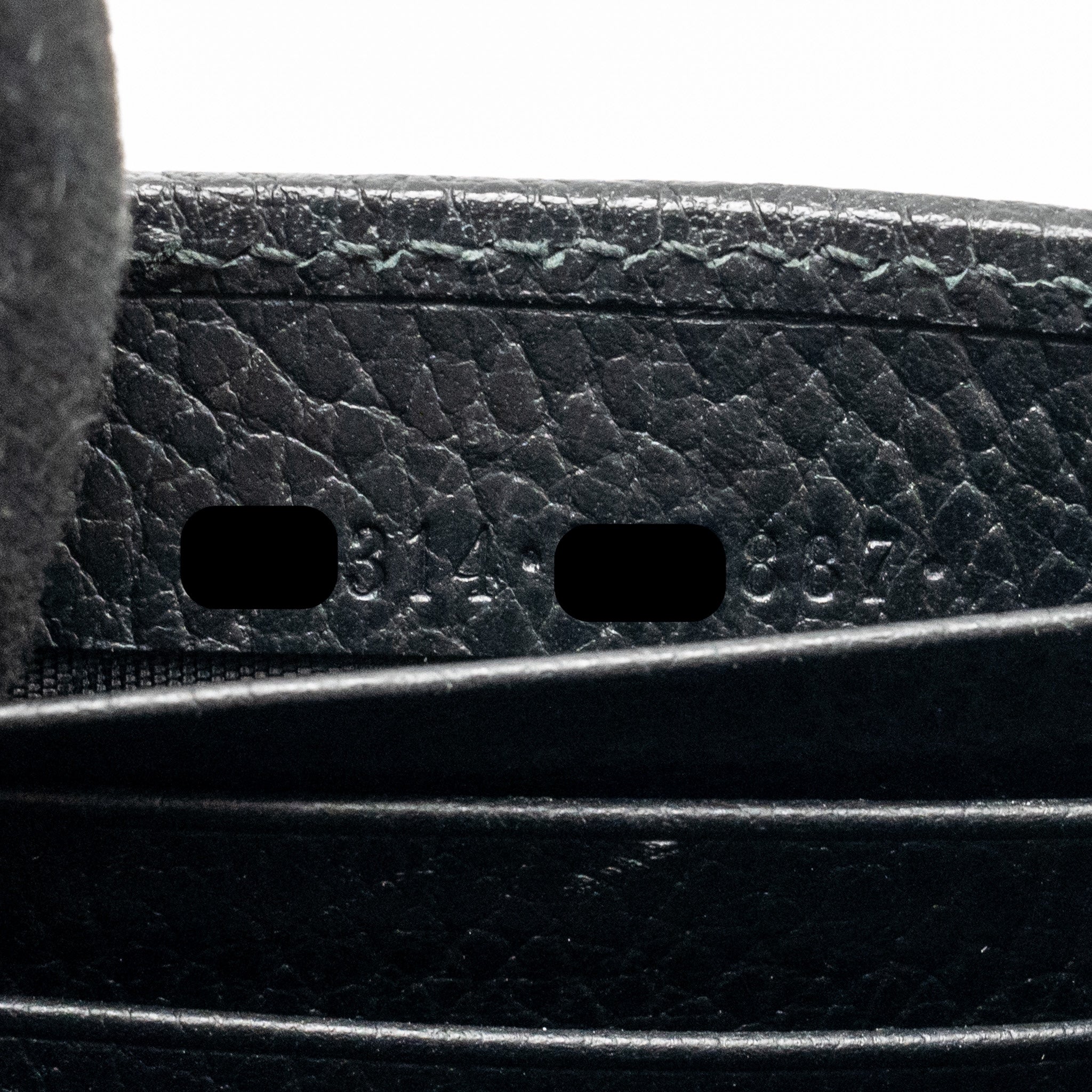 GUCCI INTERLOCKING CHAIN WALLET CALFSKIN BLACK GHW