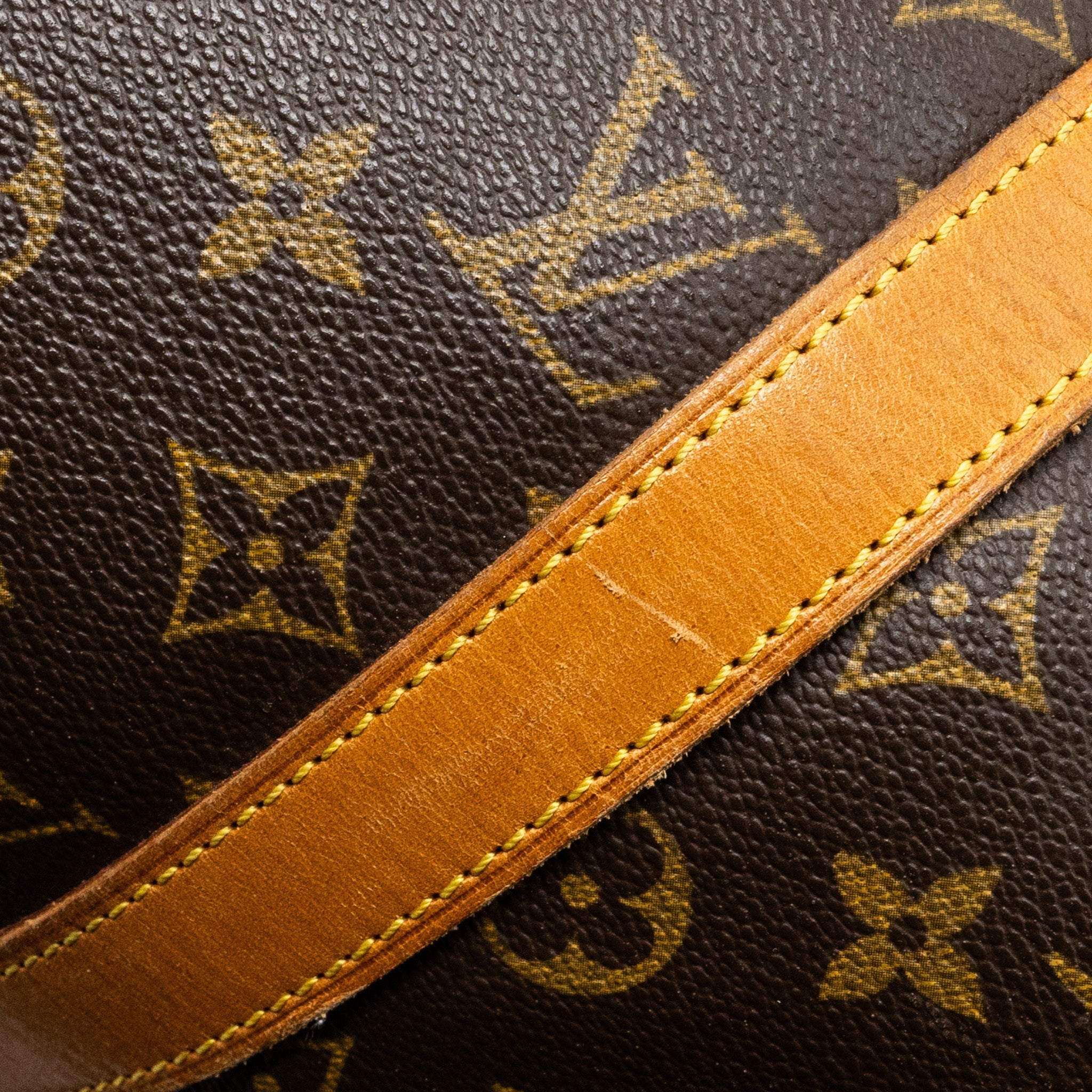 LOUIS VUITTON VINTAGE ZIPPER TRAVEL BAG MONOGRAM CANVAS GHW
