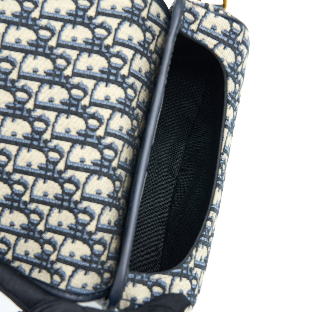 DIOR MEDIUM BOBBY BAG BLUE DIOR OBLIQUE JACQUARD GHW