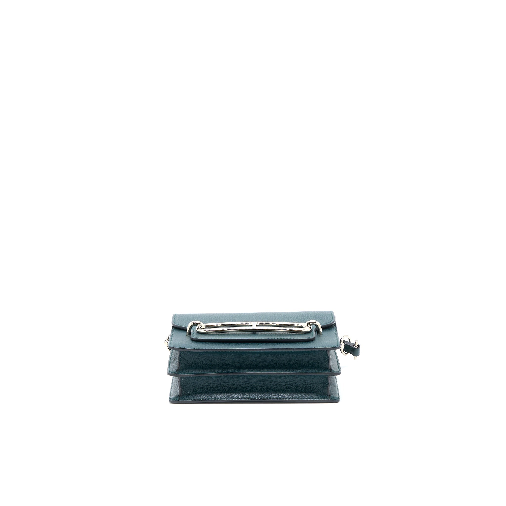 HERMES MINI ROULIS EVERCOLOUR VERT CYPRESS SHW