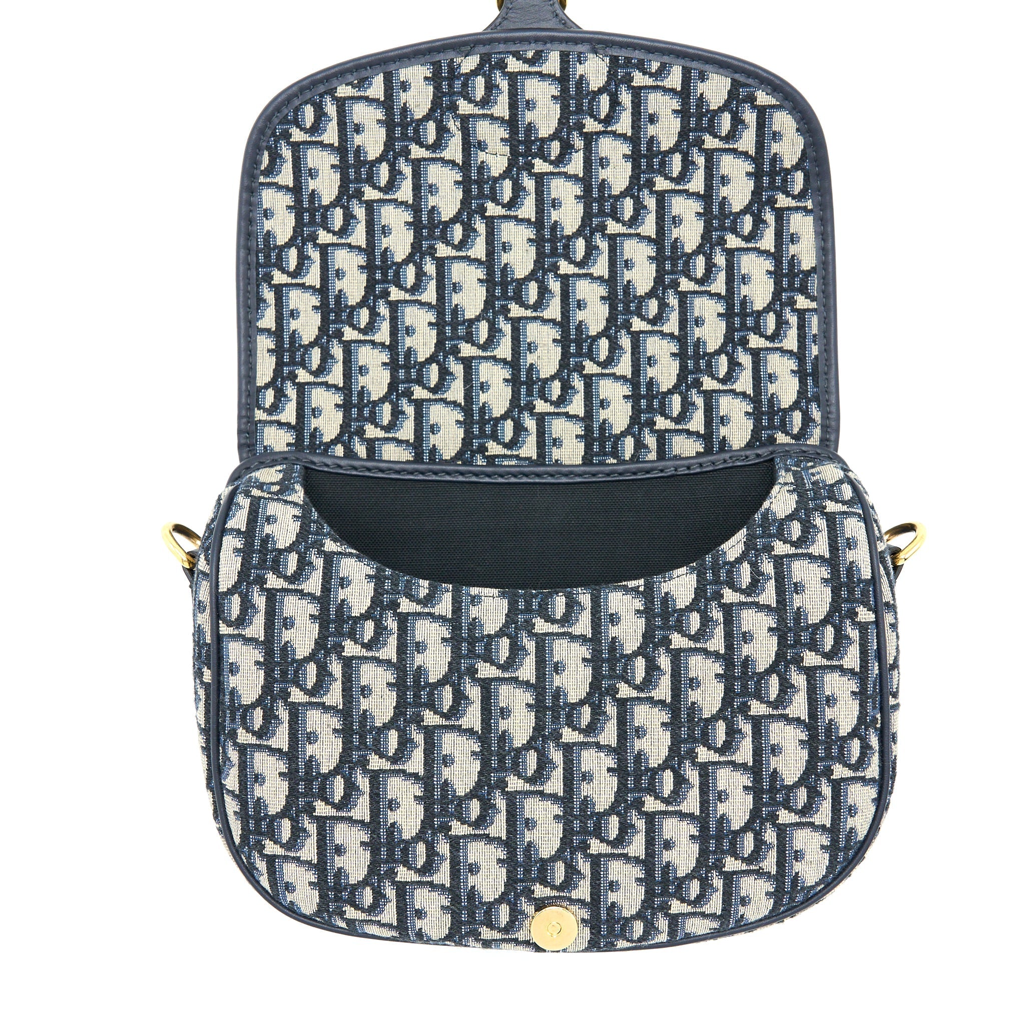 DIOR MEDIUM BOBBY BAG BLUE DIOR OBLIQUE JACQUARD GHW