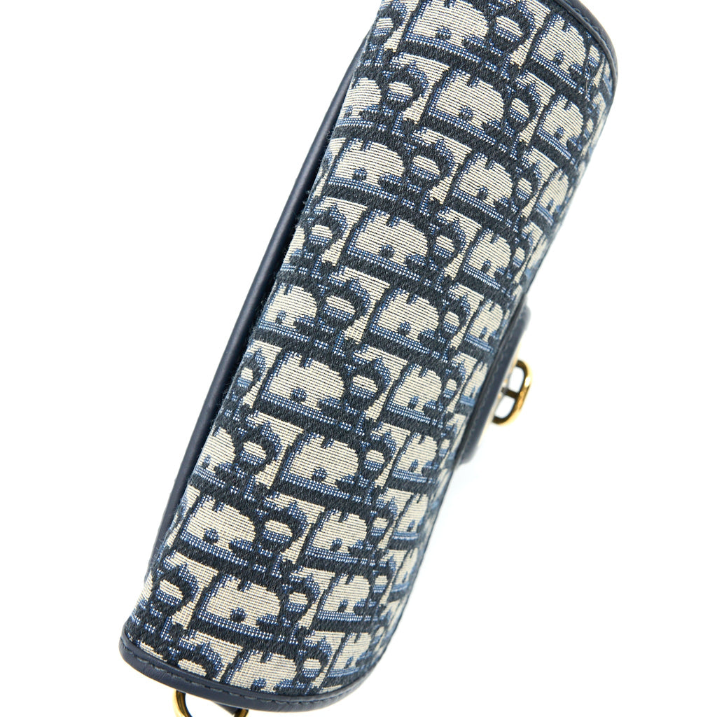 DIOR MEDIUM BOBBY BAG BLUE DIOR OBLIQUE JACQUARD GHW