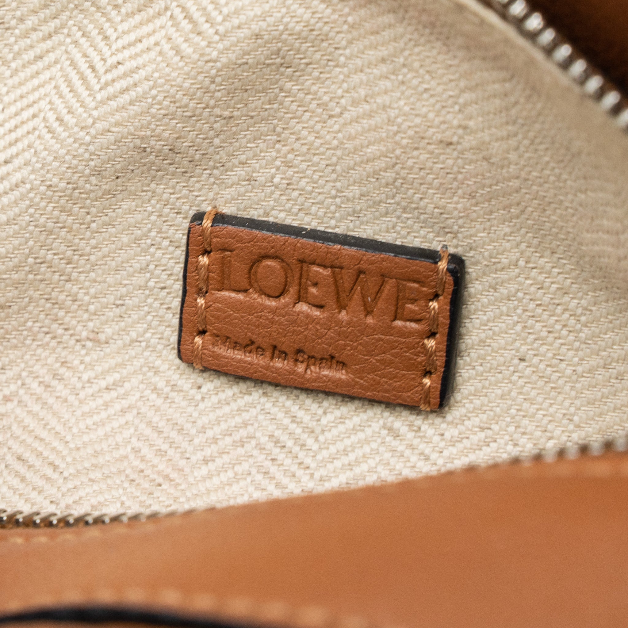 LOEWE MINI PUZZLE BAG CALFSKIN TAN SHW