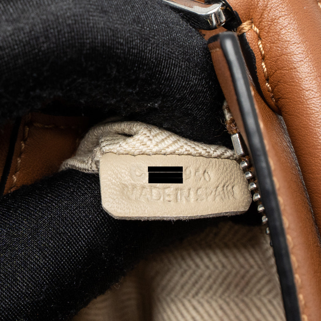 LOEWE MINI PUZZLE BAG CALFSKIN TAN SHW