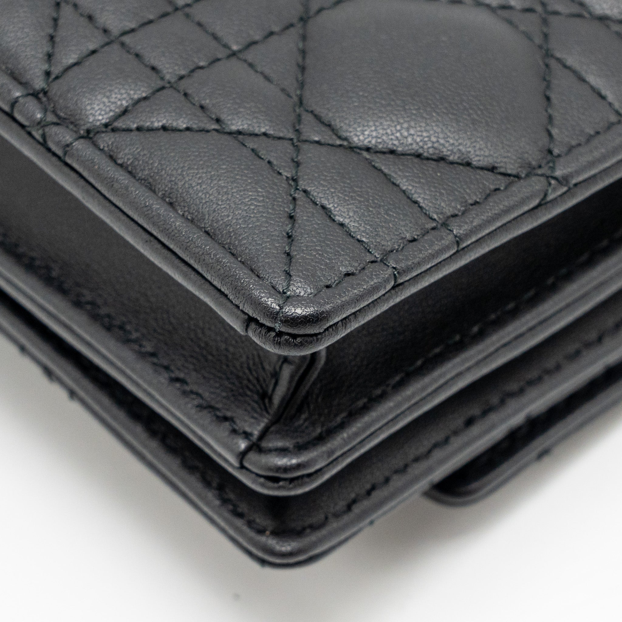 DIOR MY DIOR MINI BAG CANNAGE LAMBSKIN BLACK LGHW