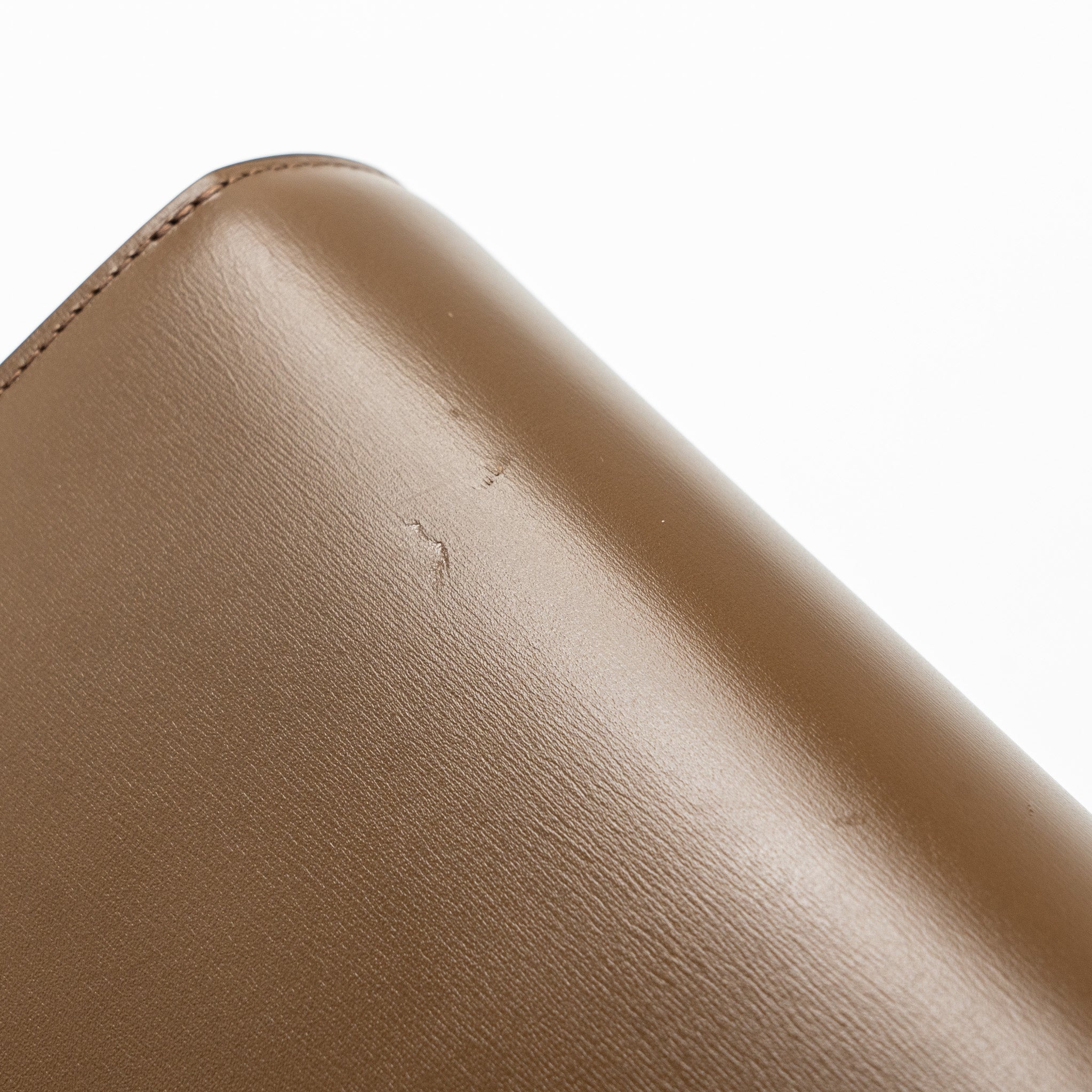 CELINE TEEN BOX CALFSKIN CAMEL GHW