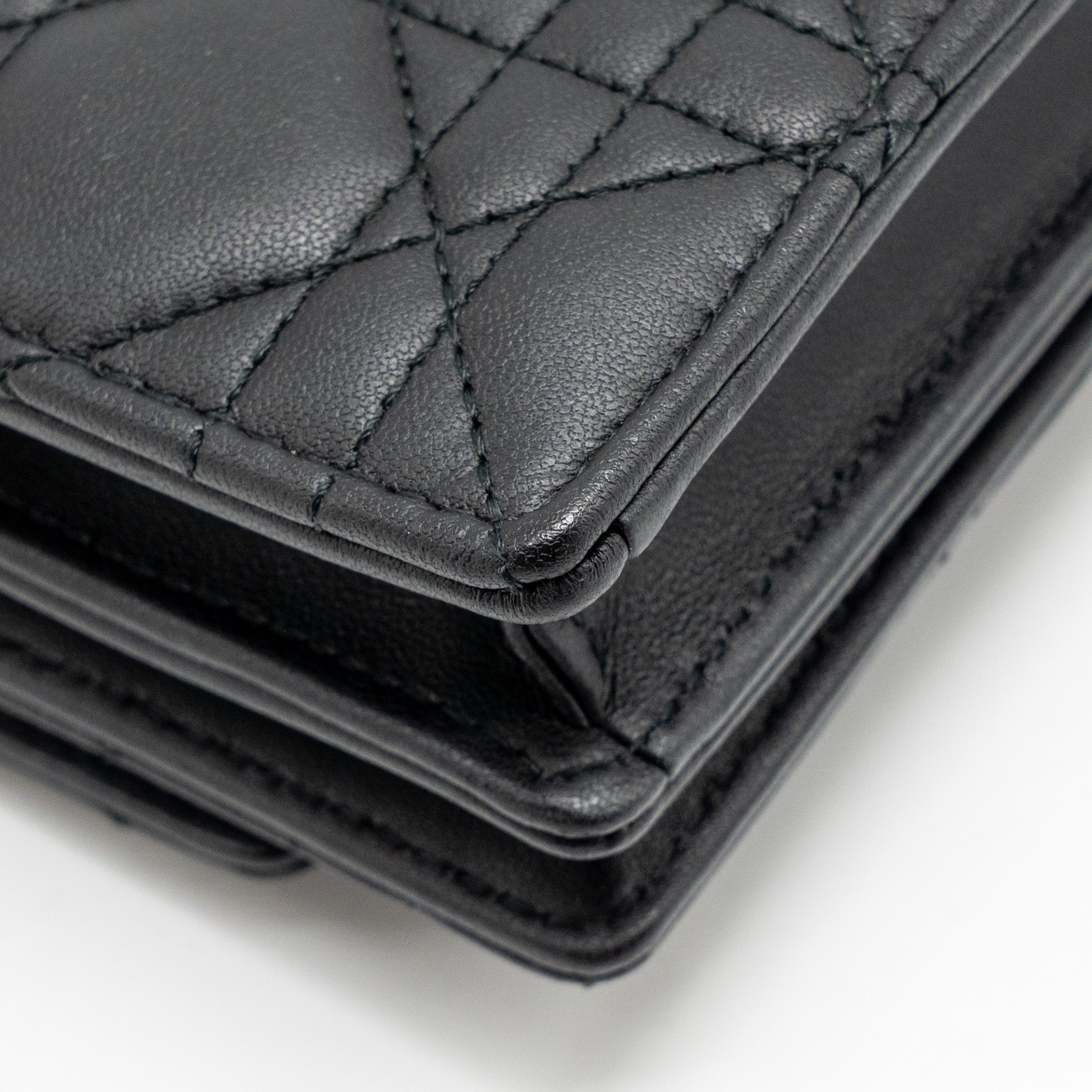 DIOR MY DIOR MINI BAG CANNAGE LAMBSKIN BLACK LGHW