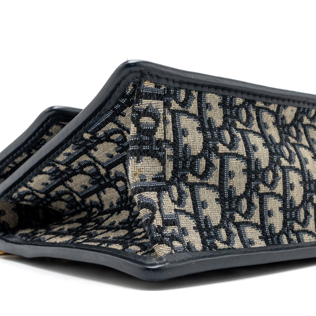 DIOR 30 MONTAIGNE BAG BLUE DIOR OBLIQUE JACQUARD CANVAS/ LEATHER GHW