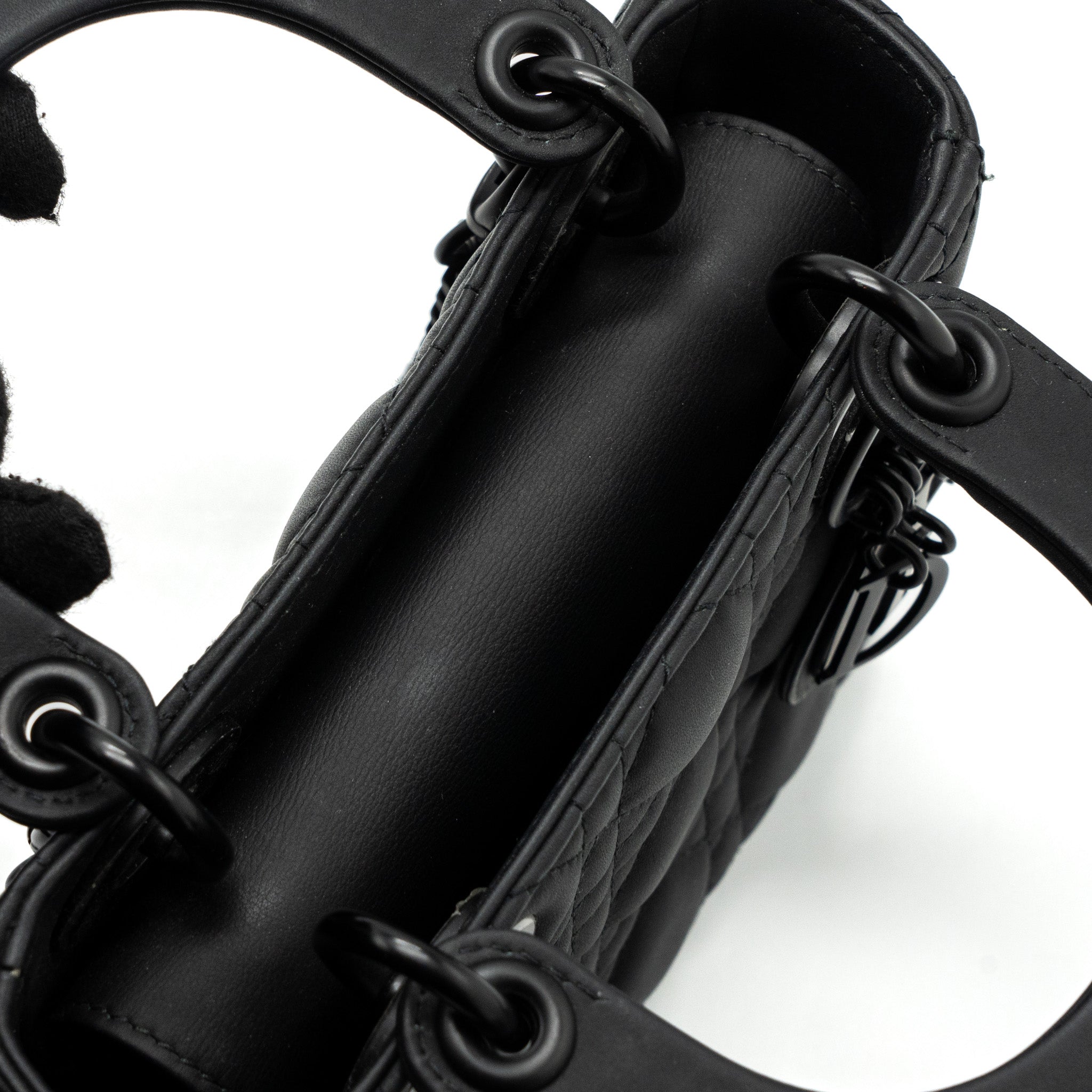 DIOR MINI LADY DIOR CALFSKIN SO BLACK