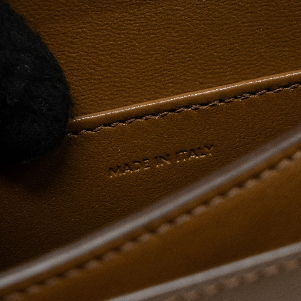 CELINE TEEN BOX CALFSKIN CAMEL GHW