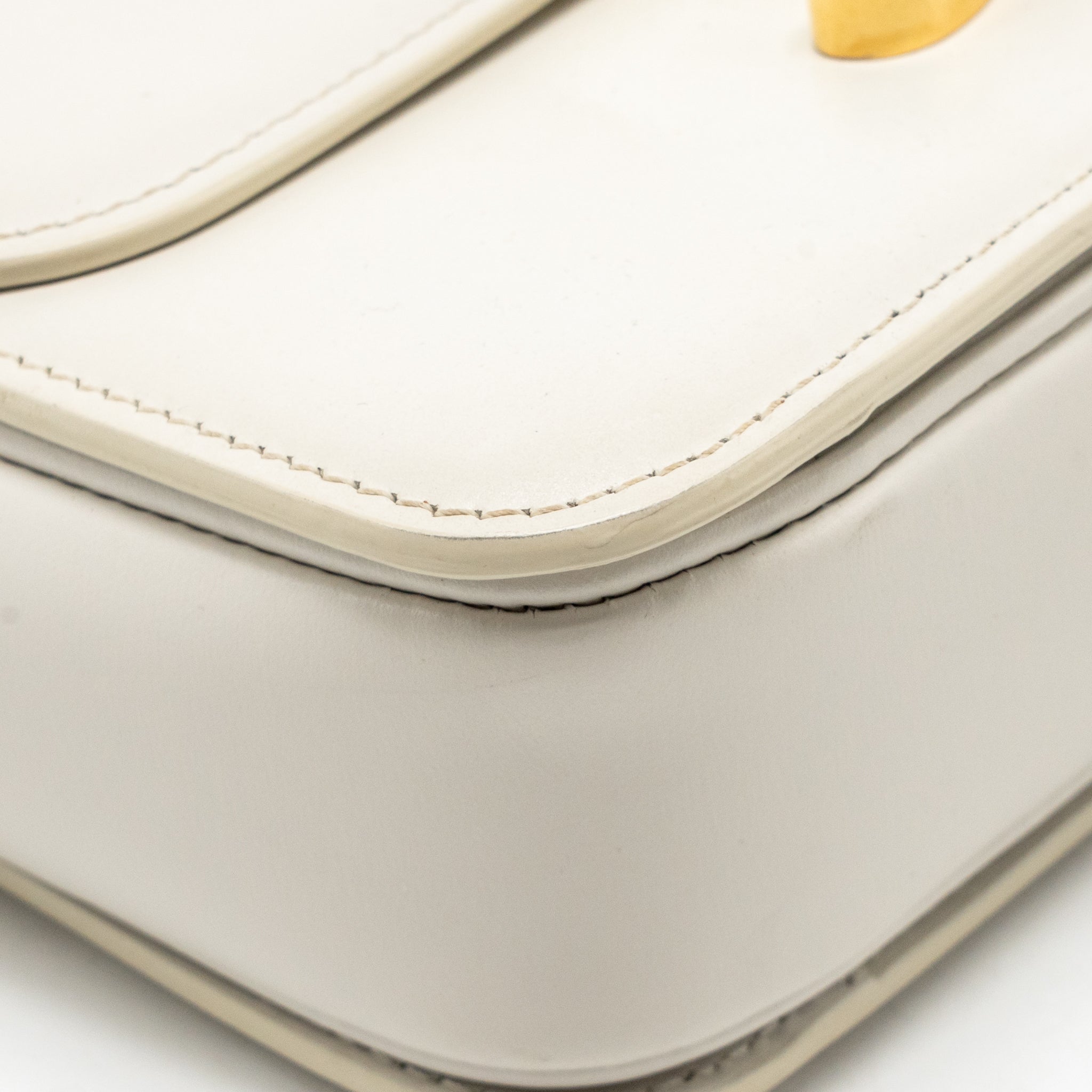 CELINE TEEN TRIOMPHE BAG CALFSKIN WHITE IVORY GHW