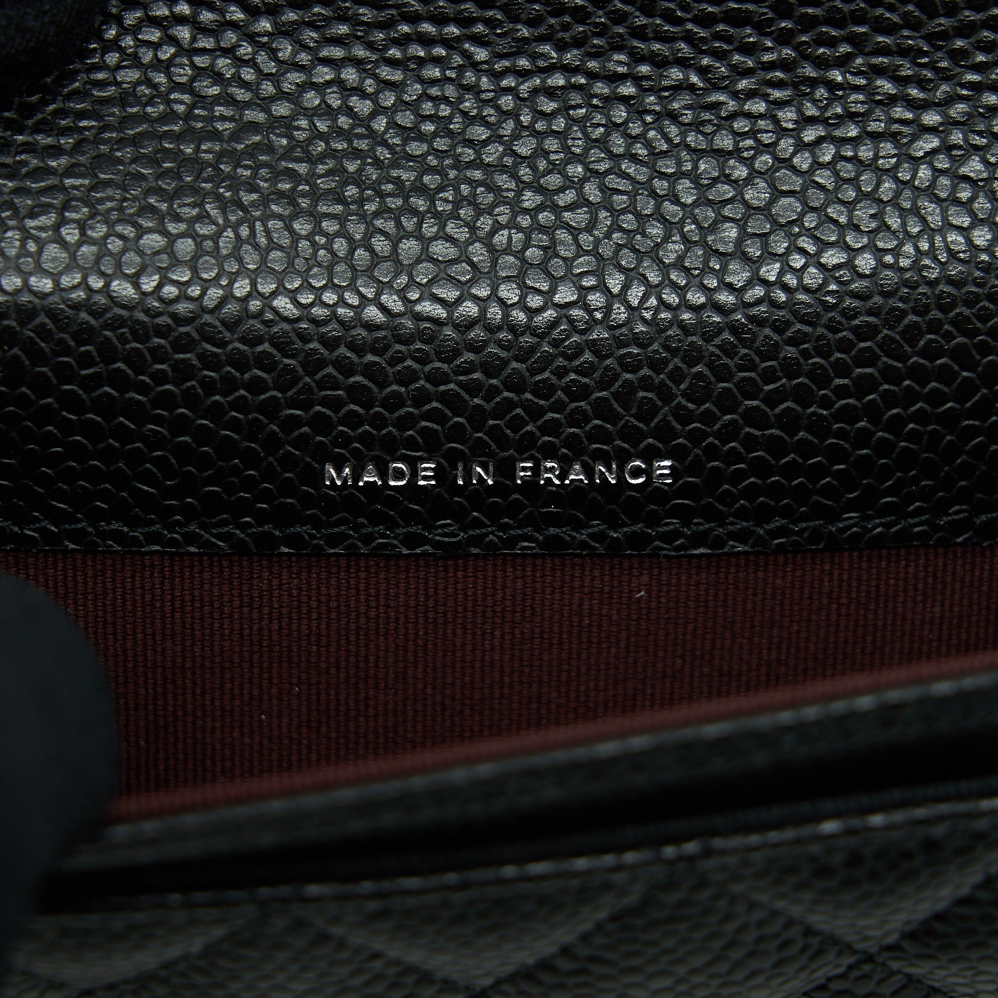 CHANEL CLASSIC FLAP CARD HOLDER CAVIAR BLACK SHW