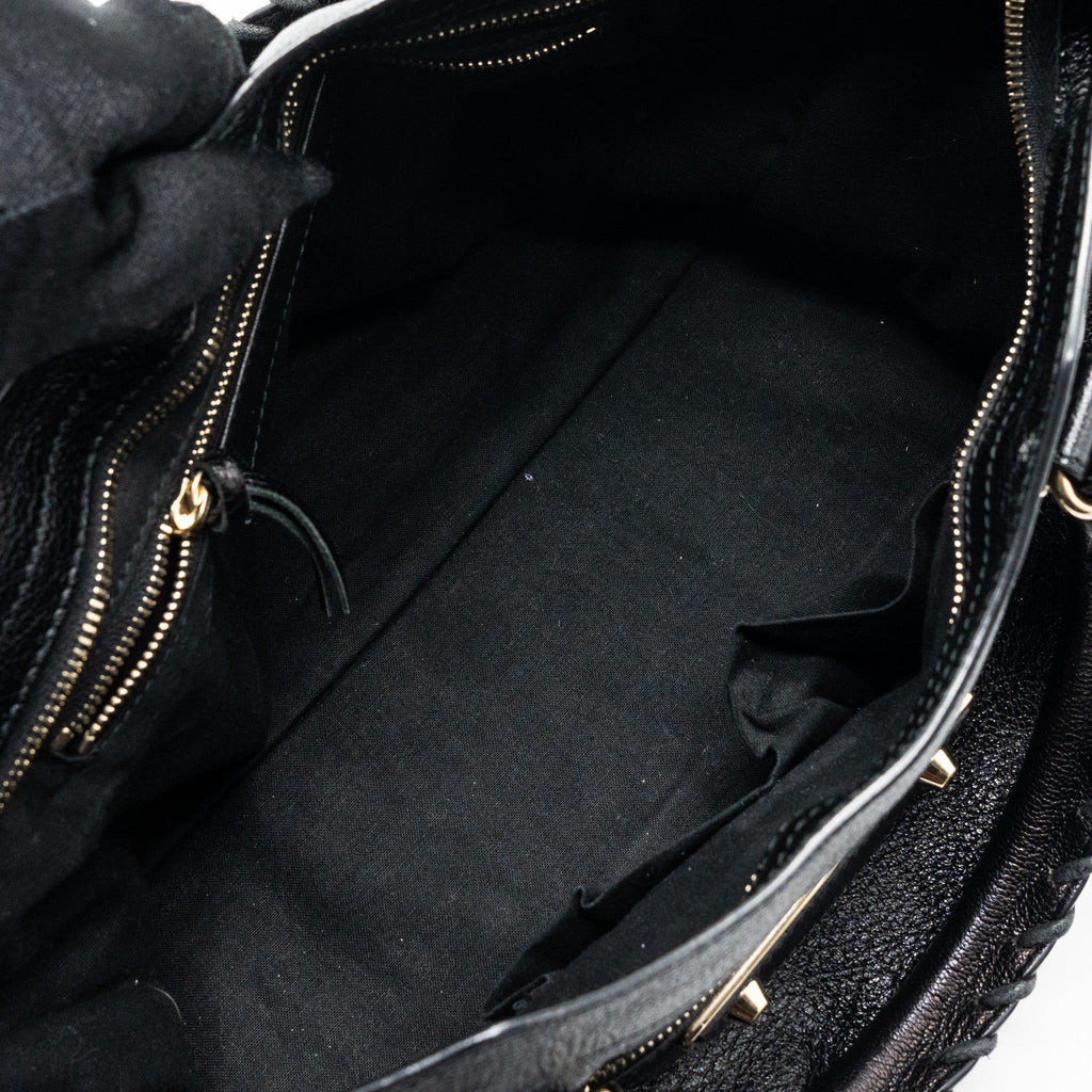 BALENCIAGA CLASSIC CITY BAG BLACK GHW