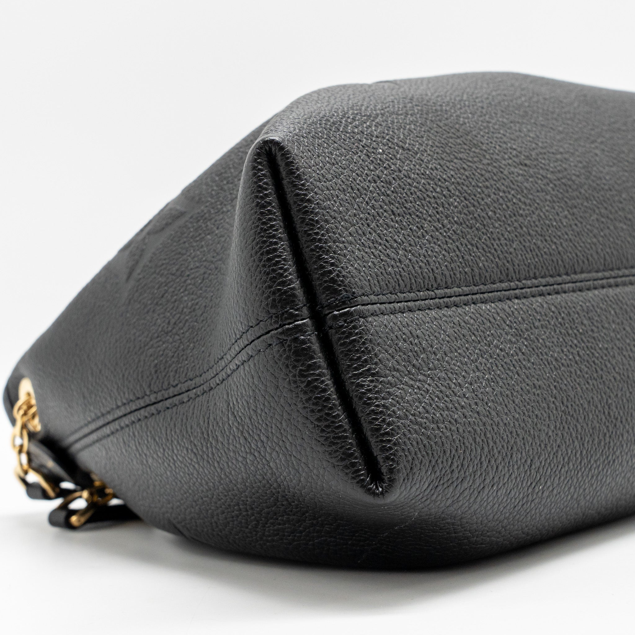 LOUIS VUITTON BUNDLE BAG MONOGRAM EMPREINTE LEATHER BLACK GHW