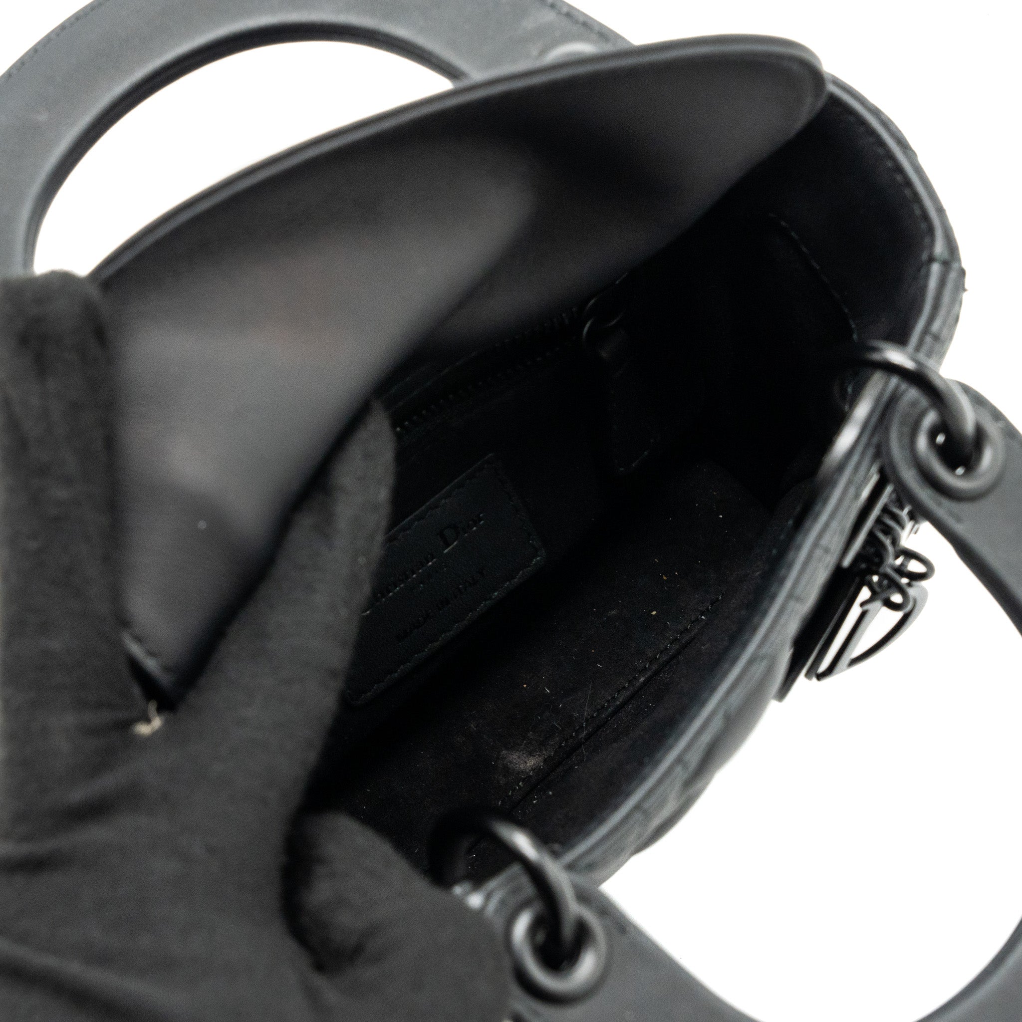 DIOR MINI LADY DIOR CALFSKIN SO BLACK