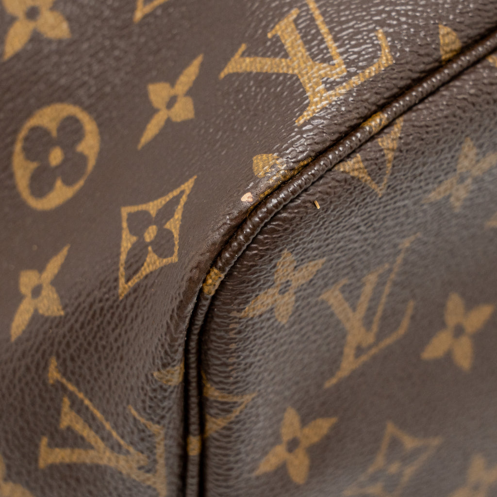 LOUIS VUITTON NEVERFULL MM MONOGRAM CANVAS GHW