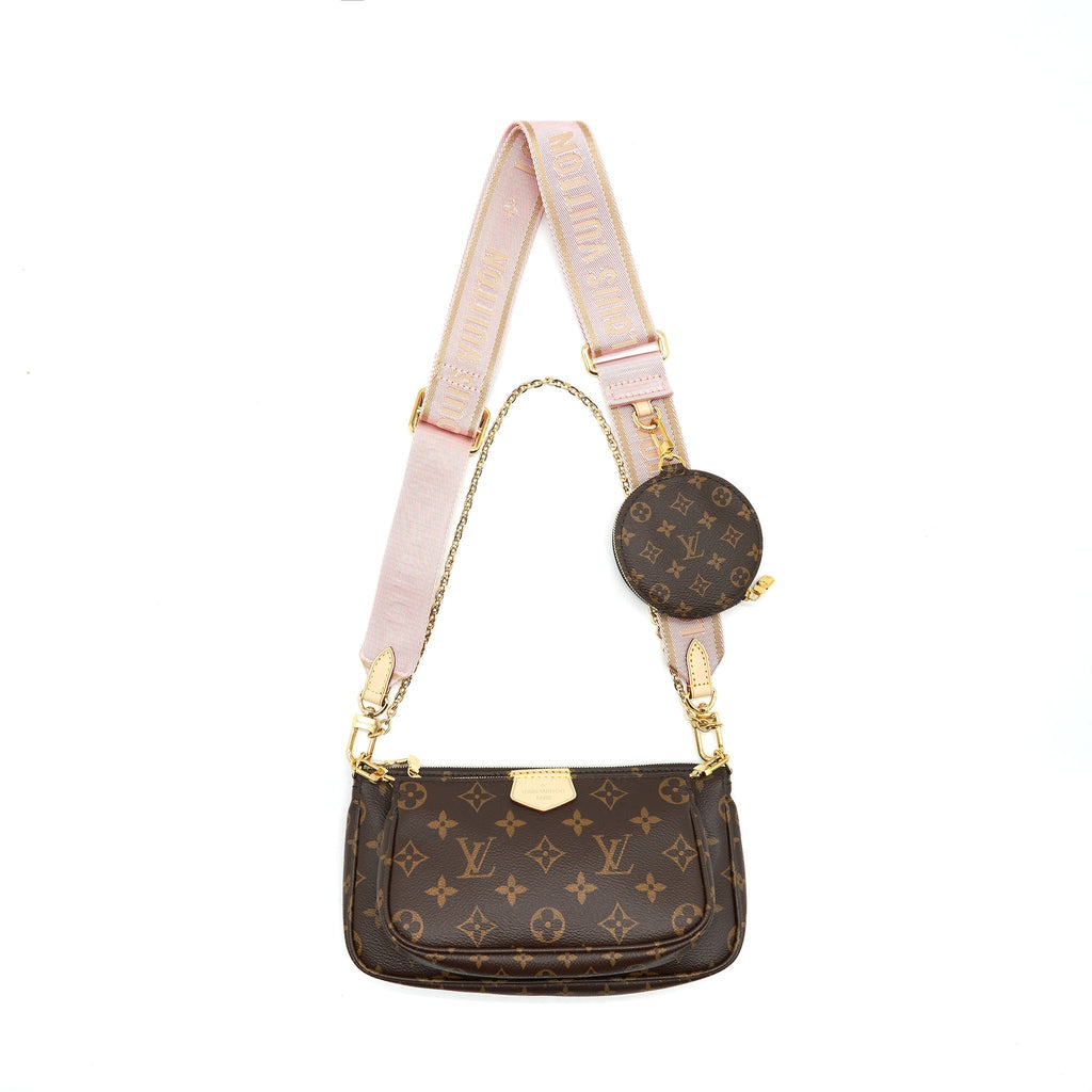 LOUIS VUITTON MULTI POCHETTE ACCESSORIES PINK STRAP