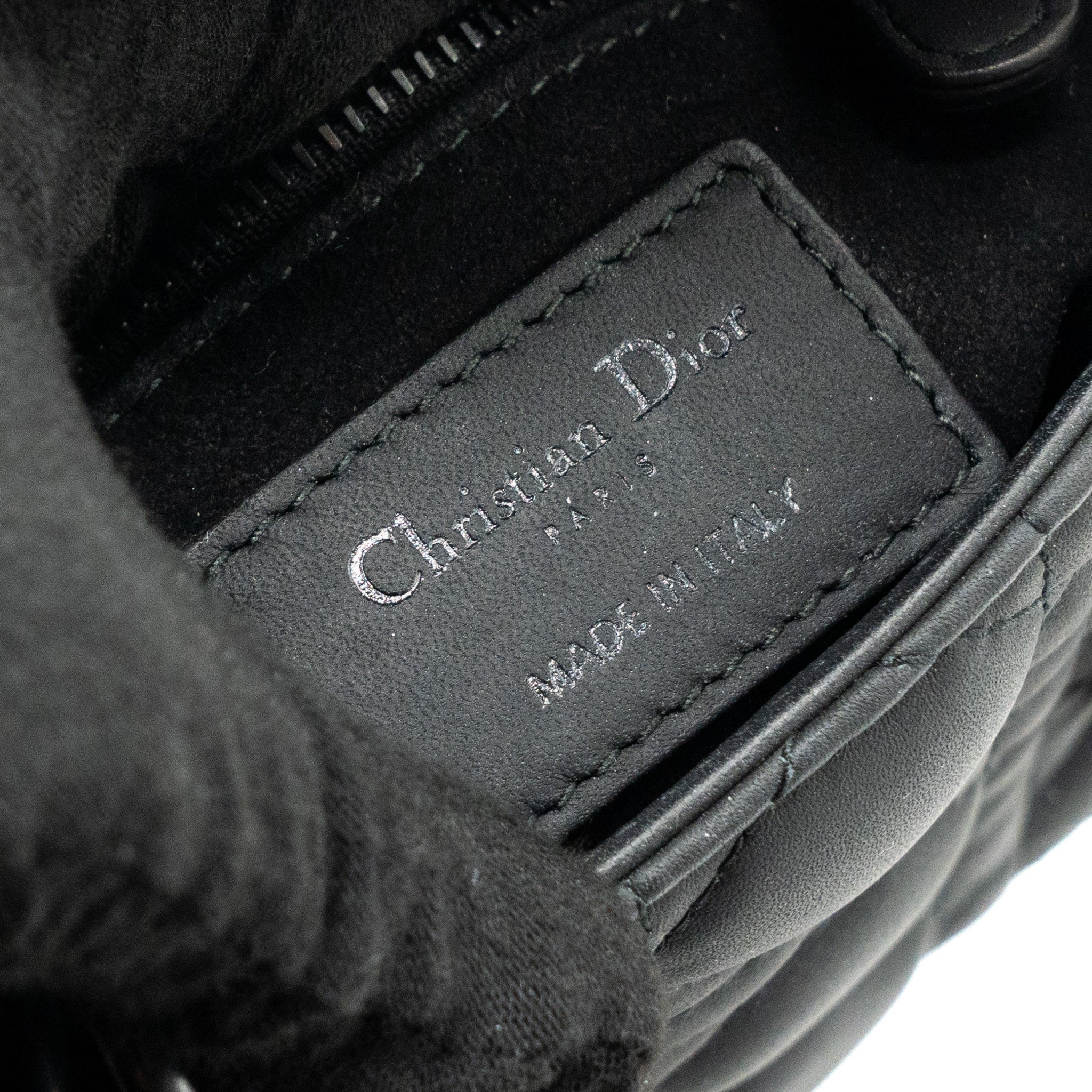 DIOR MINI LADY DIOR CALFSKIN SO BLACK