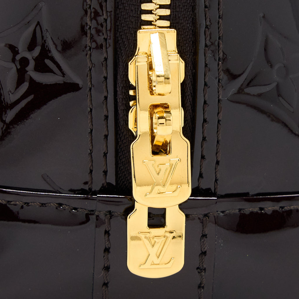 LOUIS VUITTON ALMA BB MONOGRAM VERNIS AMARANTE RED GHW (2022 VERSION)