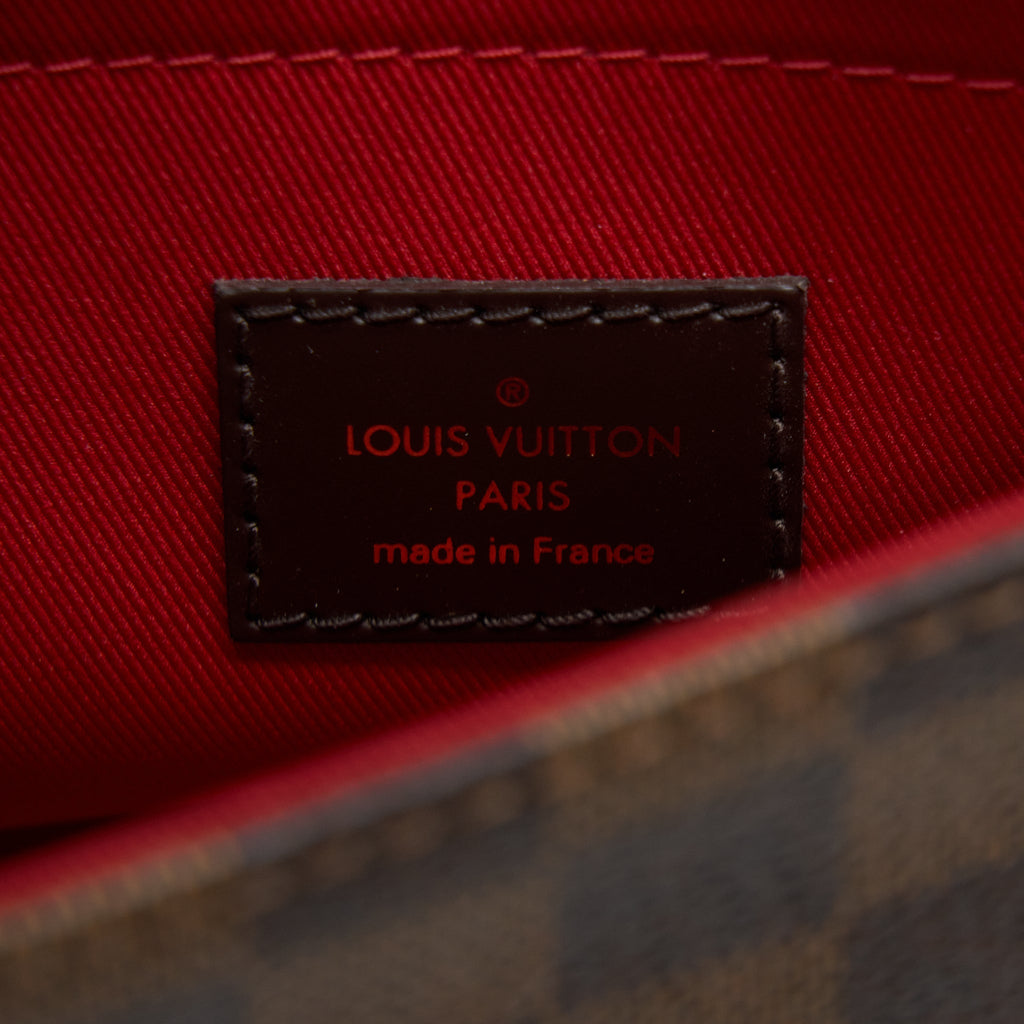 LOUIS VUITTON CROISETTE DAMIER EBENE CANVAS GHW