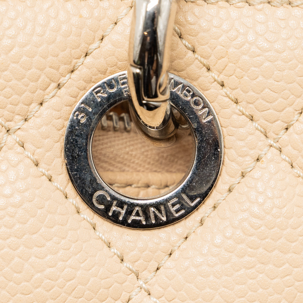 CHANEL GRAND SHOPPING TOTE CAVIAR BEIGE SHW