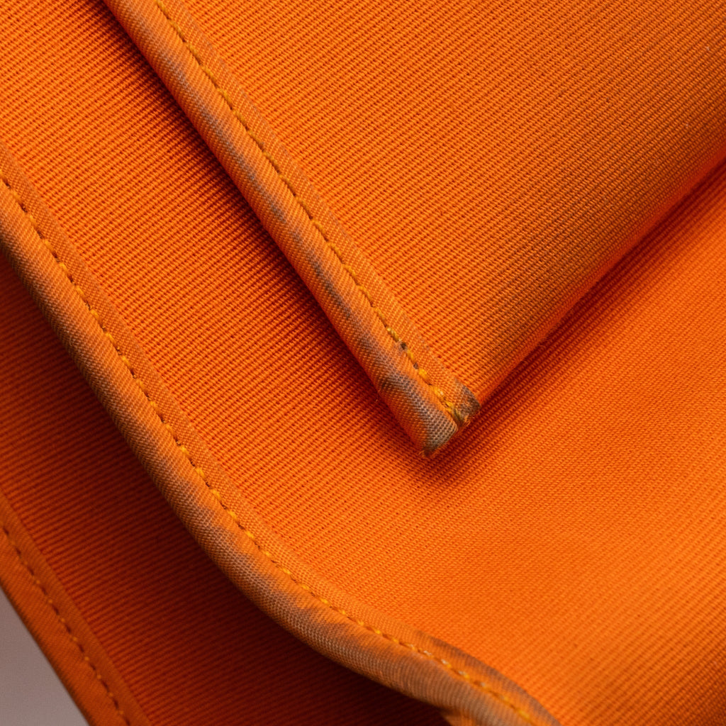 HERMES HERBAG 31 ZIP BAG CANVAS/HUNTER ORANGE SHW