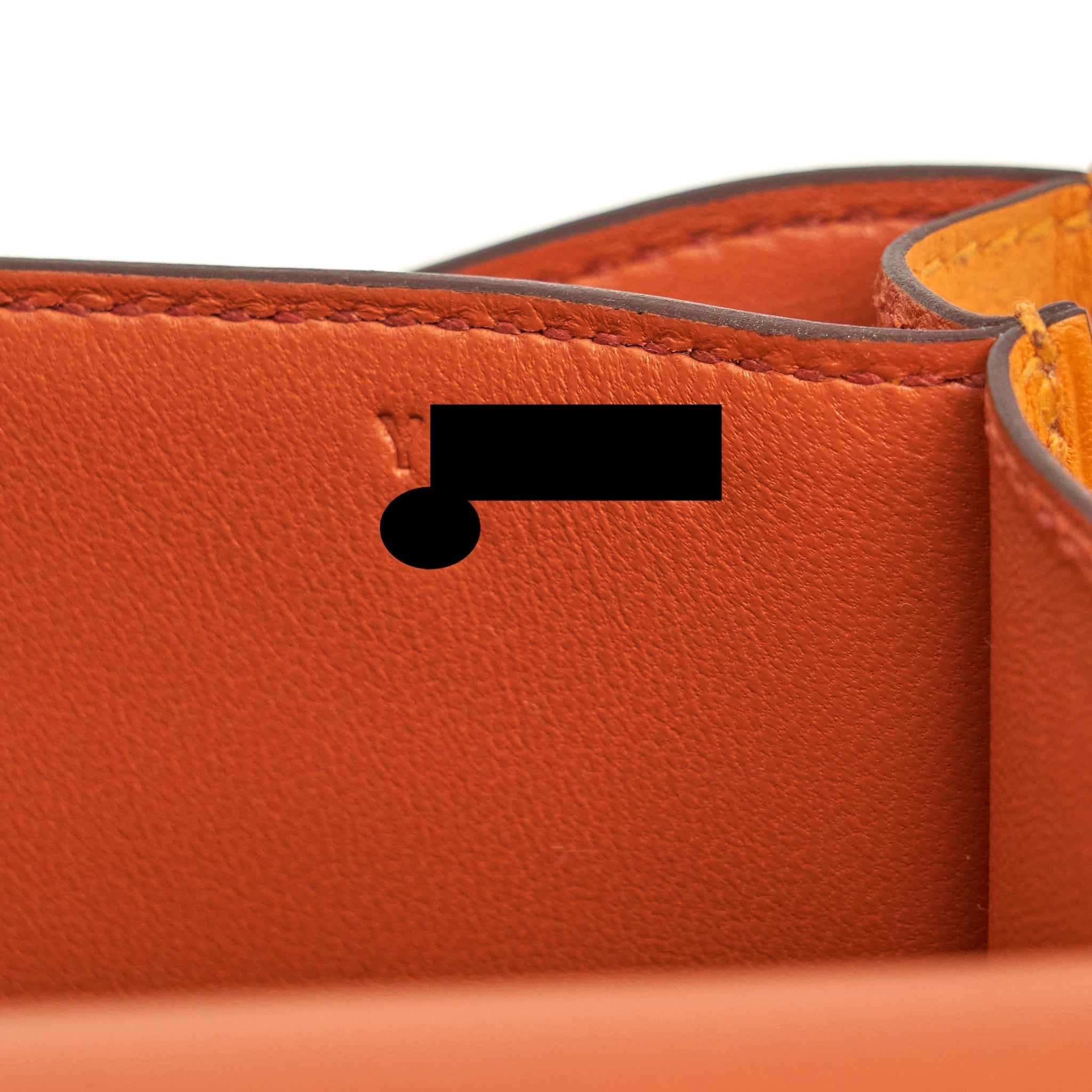 HERMES MINI CONSTANCE EVERCOLOR ABRICOT/TERRE SHW