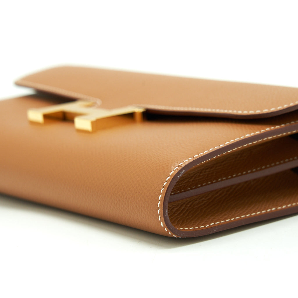 HERMES CONSTANCE LONG TO GO WALLET EPSOM GOLD GHW