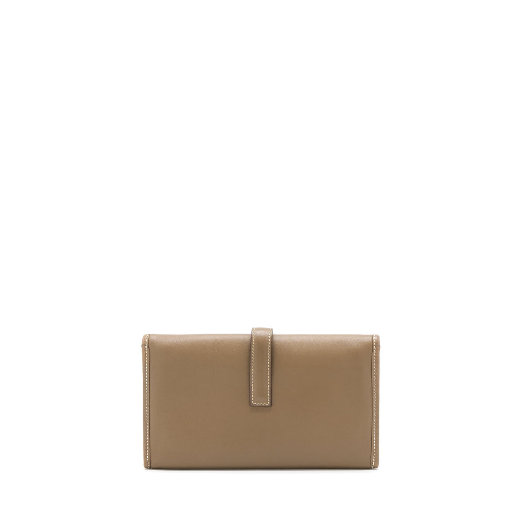HERMES JIGE DUO WALLET SWIFT ETOUPE SHW