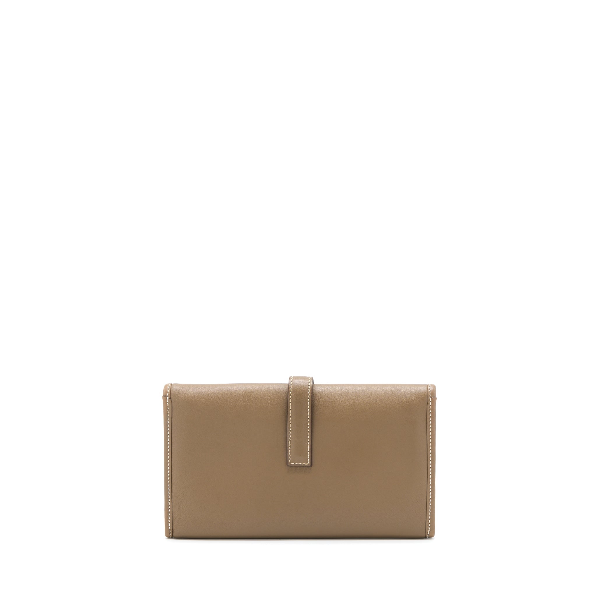 HERMES JIGE DUO WALLET SWIFT ETOUPE SHW