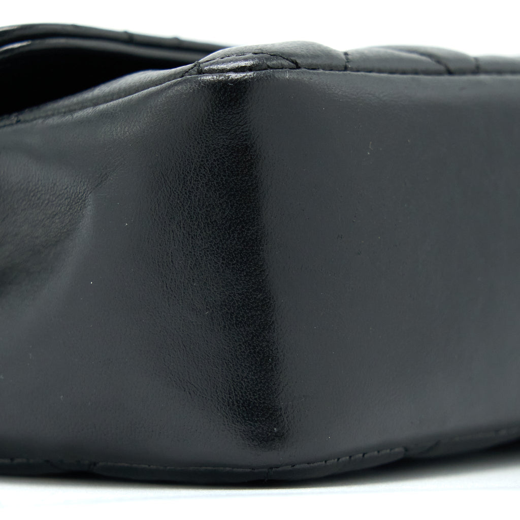 CHANEL VINTAGE MINI FLAP BAG LAMBSKIN BLACK GHW
