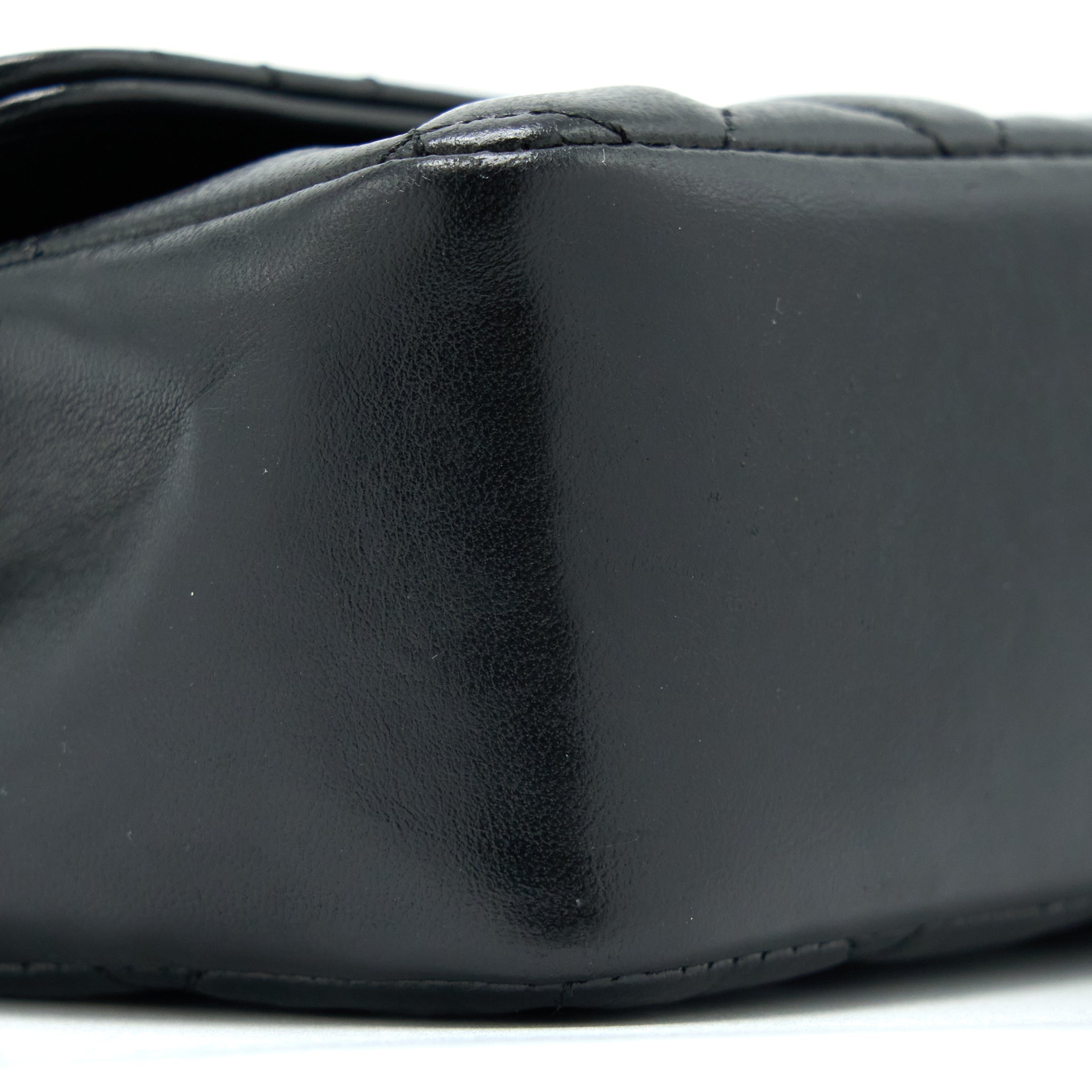 CHANEL VINTAGE MINI FLAP BAG LAMBSKIN BLACK GHW