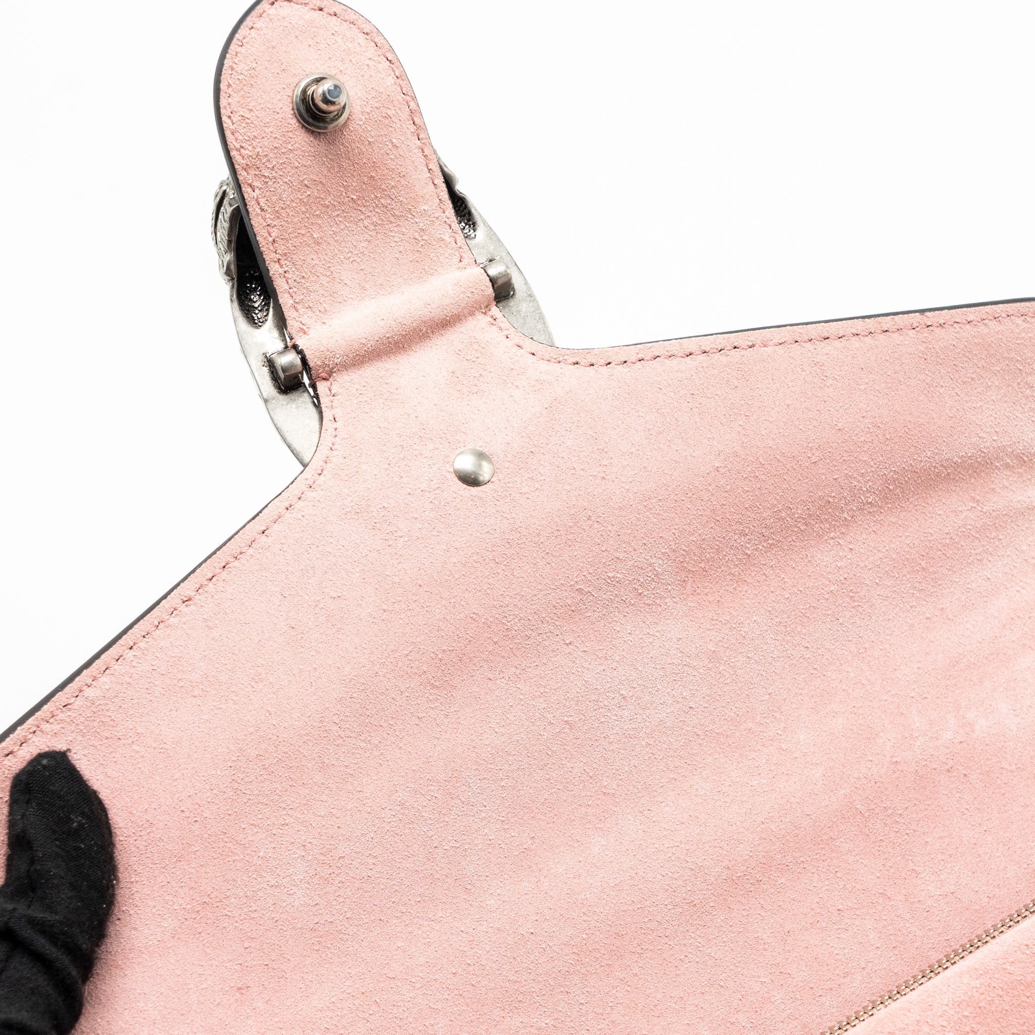 GUCCI DIONYSUS SHOULDER BAG GG SUPREME CANVAS/SUEDE PINK/BROWN LIMITED EDITION SHW