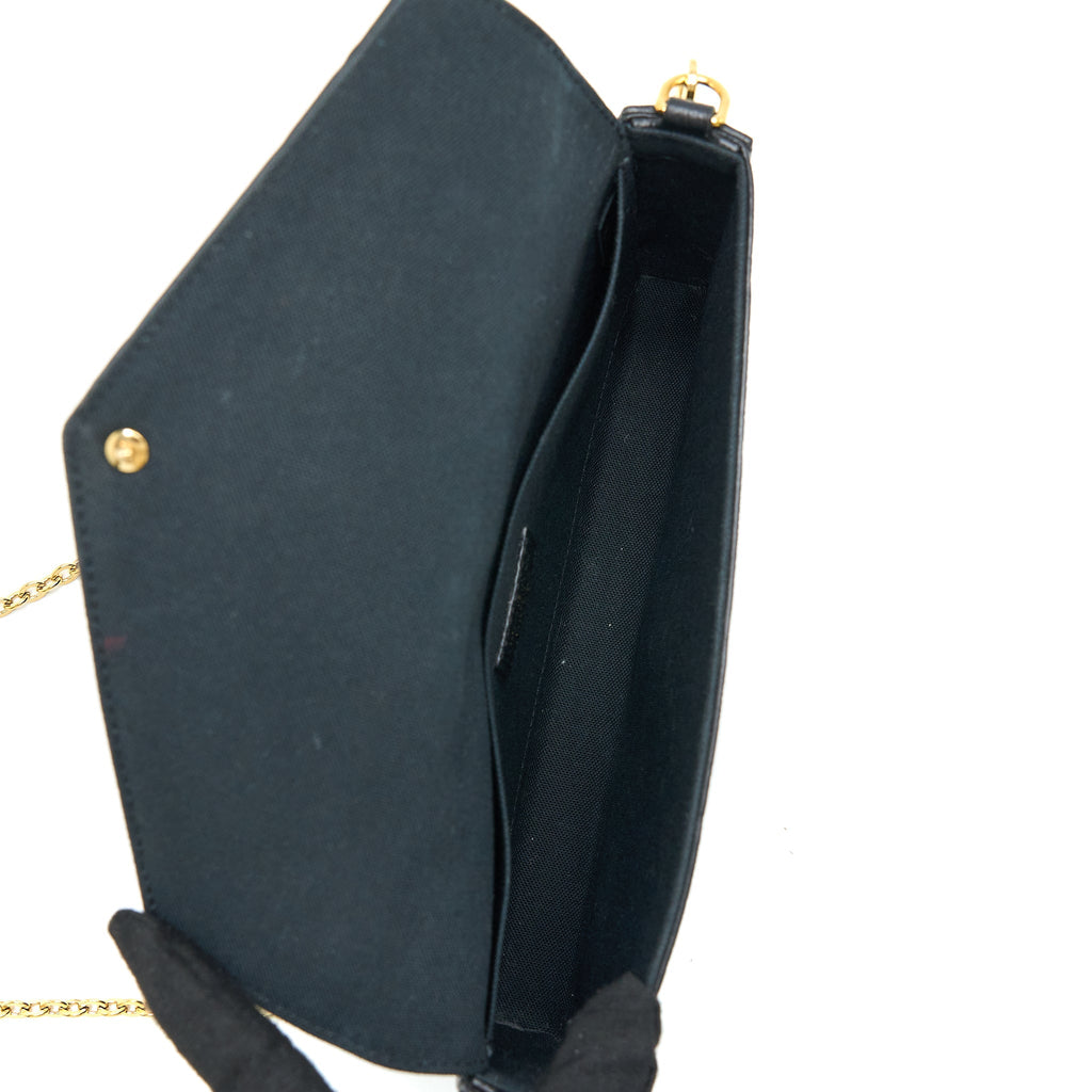 LOUIS VUITTON FELICIE POCHETTE MONOGRAM EMPREINTE BLACK GHW