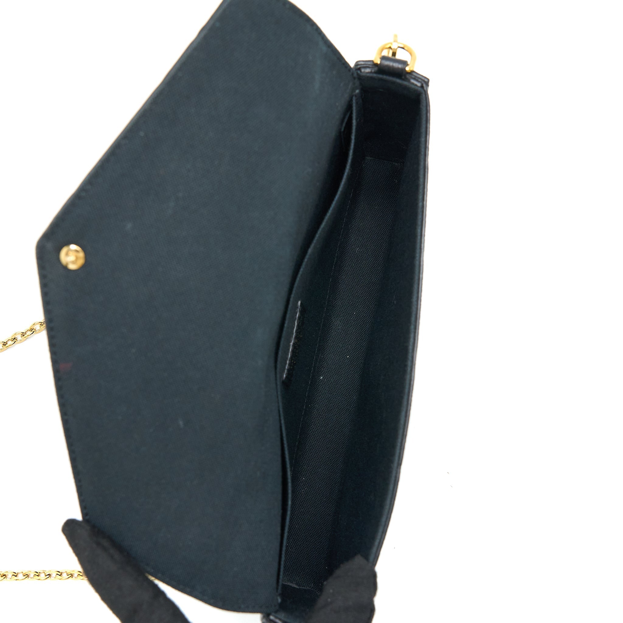 LOUIS VUITTON FELICIE POCHETTE MONOGRAM EMPREINTE BLACK GHW