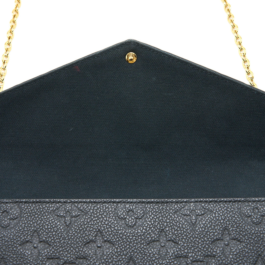 LOUIS VUITTON FELICIE POCHETTE MONOGRAM EMPREINTE BLACK GHW