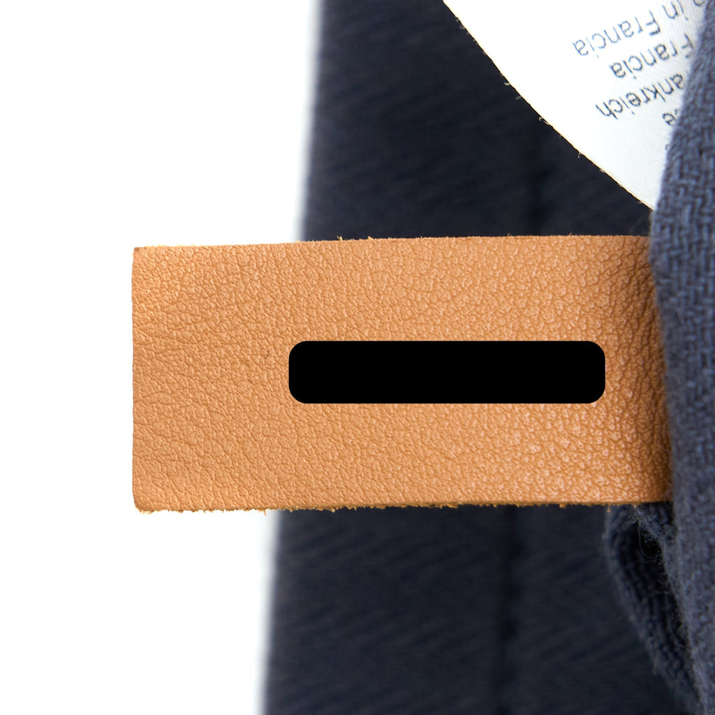 HERMES ALINE GROOMING BAG CANVAS/LEATHER NAVY/RED SHW