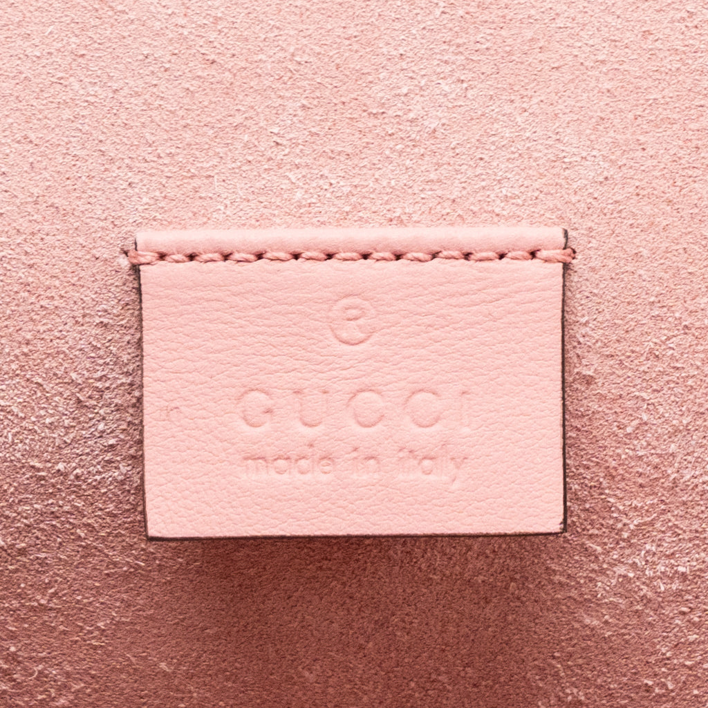 GUCCI DIONYSUS SHOULDER BAG GG SUPREME CANVAS/SUEDE PINK/BROWN LIMITED EDITION SHW