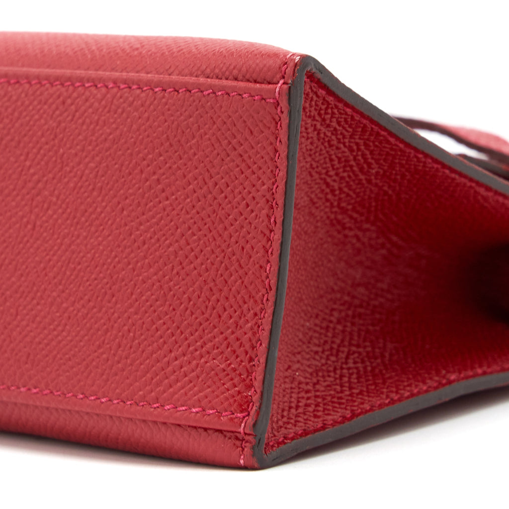 HERMES KELLY POCHETTE EPSOM Q5 ROUGE CASAQUE SHW